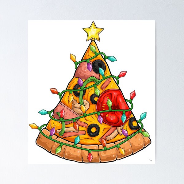Item preview, Pizza Christmas designed and sold by HolidayBug.