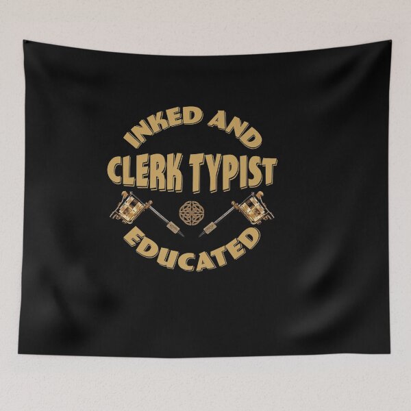 Item preview, INKED AND EDUCATED CLERK TYPIST designed and sold by sobriowslen.