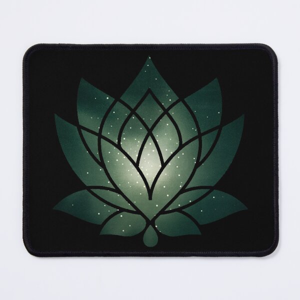 Item preview, Green nebula lotus flower zen state designed and sold by Kashear.