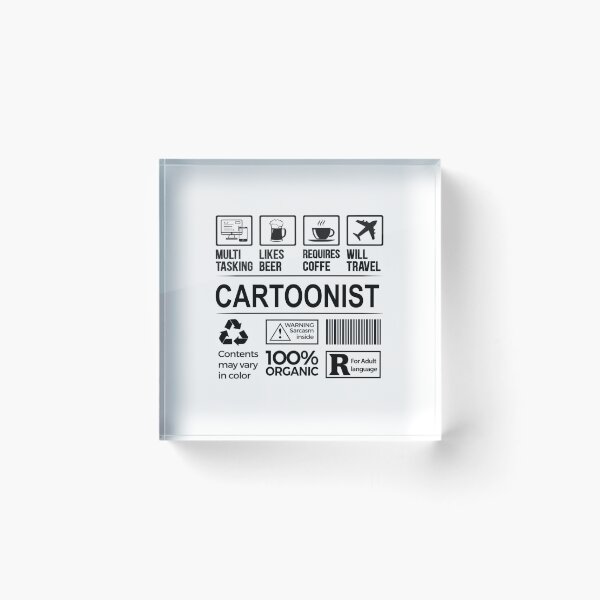 Item preview, cartoonist T Shirt, MultiTasking Certified Job Gift Item, Job Profession,Mens Womens Girls Dad, cartoonist Christmas Birthday Gift designed and sold by xlnv.