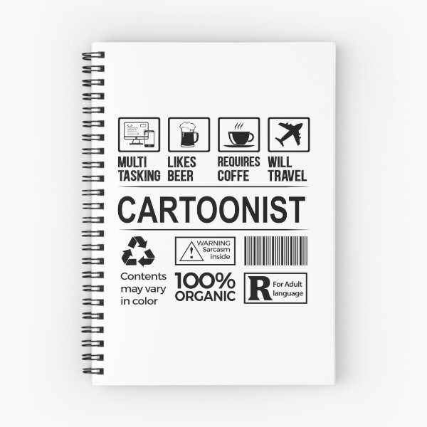 Item preview, cartoonist T Shirt, MultiTasking Certified Job Gift Item, Job Profession,Mens Womens Girls Dad, cartoonist Christmas Birthday Gift designed and sold by xlnv.