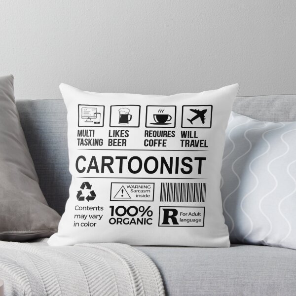 Item preview, cartoonist T Shirt, MultiTasking Certified Job Gift Item, Job Profession,Mens Womens Girls Dad, cartoonist Christmas Birthday Gift designed and sold by xlnv.