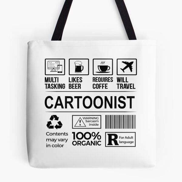 Item preview, cartoonist T Shirt, MultiTasking Certified Job Gift Item, Job Profession,Mens Womens Girls Dad, cartoonist Christmas Birthday Gift designed and sold by xlnv.