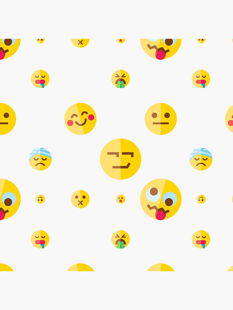 "Cute Emoticons" Sticker for Sale by wanntracyw Redbubble