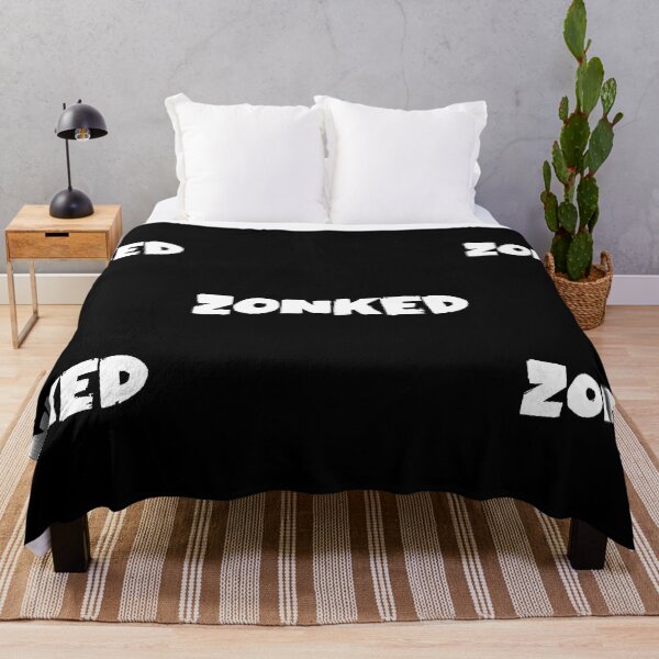 Item preview, Zonked Text Monochrome Black designed and sold by Meepuruproject.