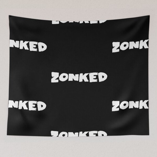 Item preview, Zonked Text Monochrome Black designed and sold by Meepuruproject.
