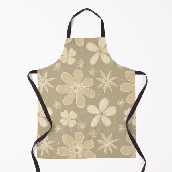 Item preview, Chic beige flower pattern designed and sold by Akantha Design.