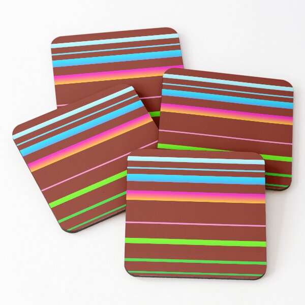 Item preview, Brown line pattern | multicolor and brown line pattern designed and sold by lausn.