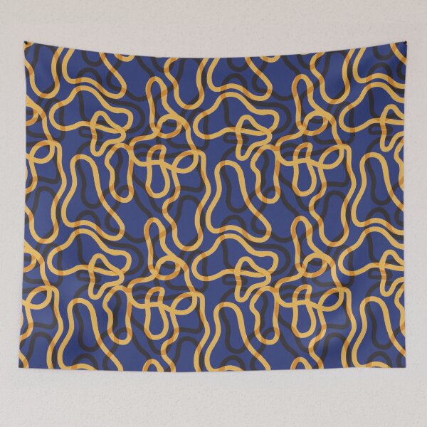 Item preview, Funky purple and yellow pattern designed and sold by Akantha Design.