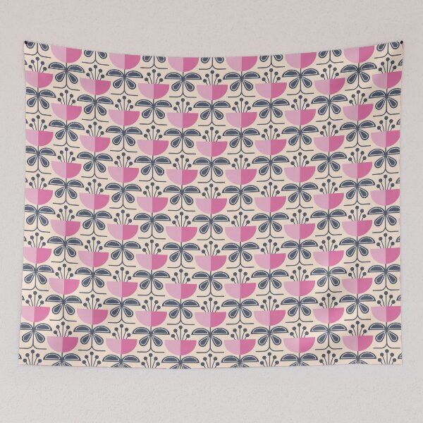 Item preview, 0888 - scandinavian florals, pink designed and sold by RouCouCou.