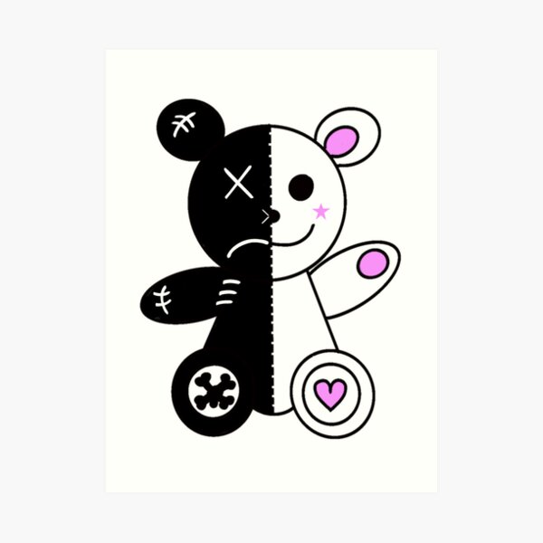 SOH HOS - DESIGNER TEDDY BEAR ART PRINT 🖤 Designer teddy