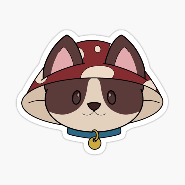“Puppy in Mushroom Hat” Sticker for Sale by HannahReeStudio | Redbubble