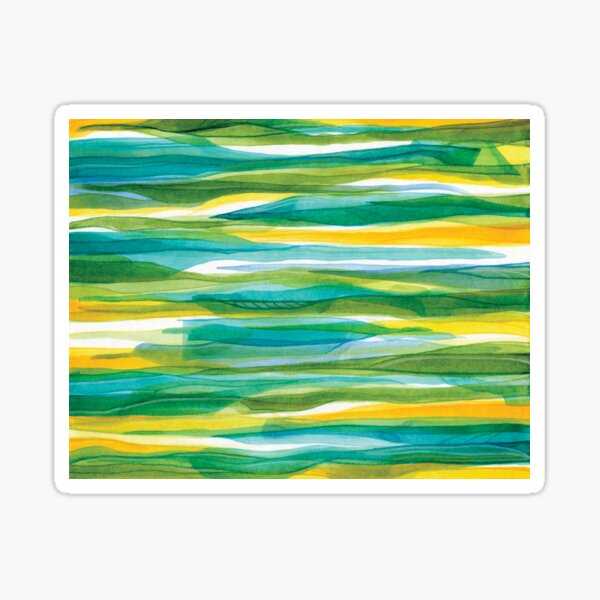 Turquoise Green Sunshine Sea Sticker