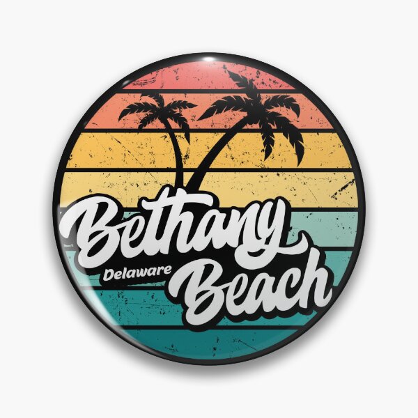 Item preview, Bethany Beach Delaware retro sunset designed and sold by Pau Baz.