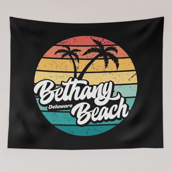 Item preview, Bethany Beach Delaware retro sunset designed and sold by Pau Baz.