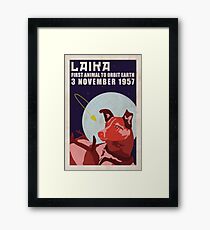 Laika - Space Dog Framed Print