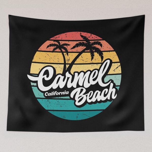 Item preview, Carmel Beach California retro sunset designed and sold by Pau Baz.