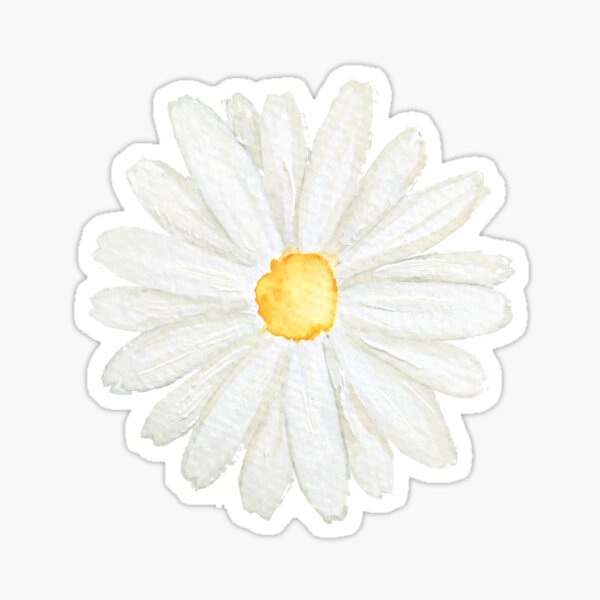 Boho Daisy Flower Stickers - Flower Sticker Pack 6 PC