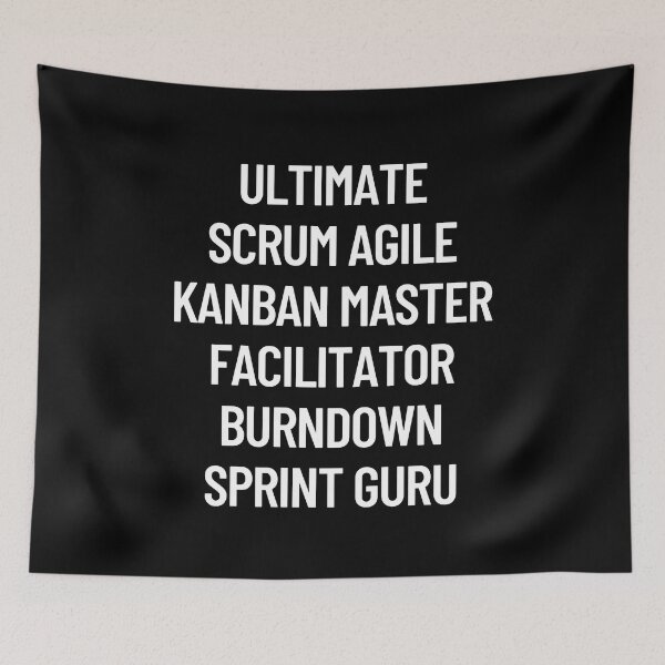 Item preview, Ultimate Scrum Kanban Master Facilitator Burndown Sprint Guru designed and sold by trendingatees.