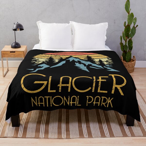 Item preview, Vintage Glacier National Park Montana Retro designed and sold by unfinishedneigh.