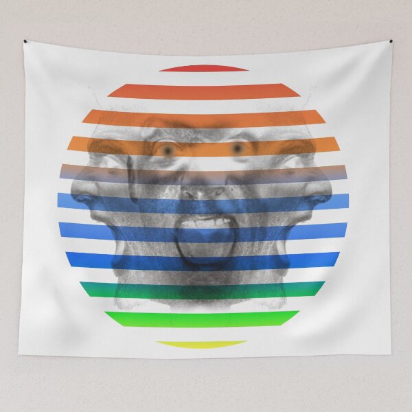 Item preview, Three faces with three sides in a colored circle designed and sold by Bigrow.