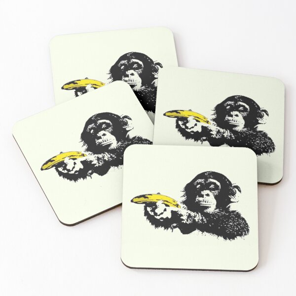 Item preview, Banksy Banana Monkey designed and sold by Marianaggdyang.