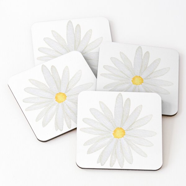 Item preview, hand painted one little white daisy watercolor 2 designed and sold by SelenePaintings .