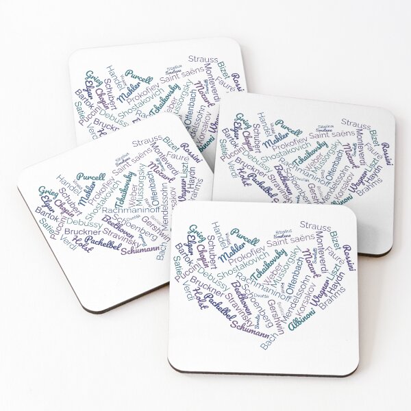 Item preview, 50 Composers - dark colors designed and sold by Musicianst0re.