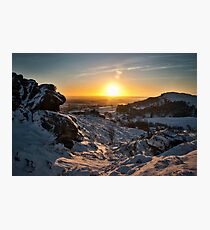 Snow at the Roaches Photographic Print