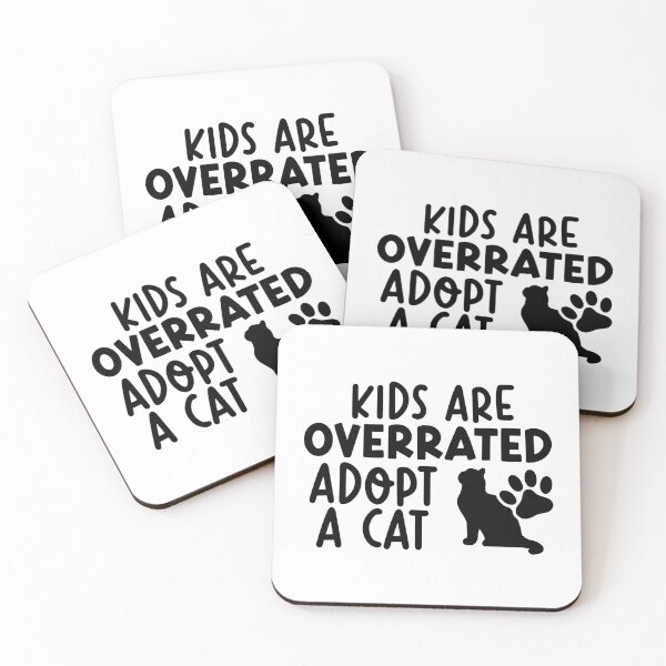 Item preview, Kids Are Overrated Adopt A Cat designed and sold by Isabelle-Anne.