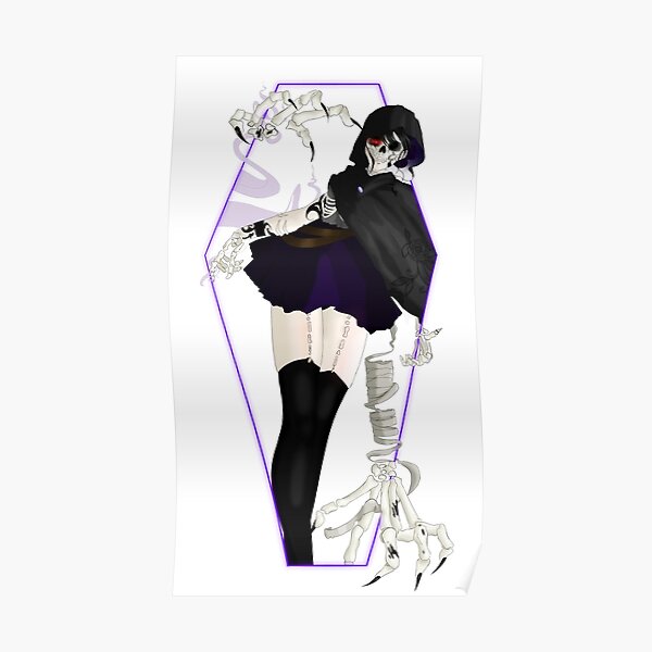 Anime Grim Reaper with White Hair and Creepy Smile  Creative Fabrica