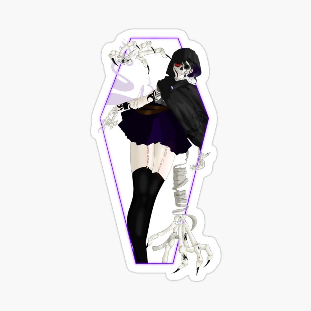 Anime Wall Decals Girl With Scythe Of Death - EC1095 – SDA Image Design Shop