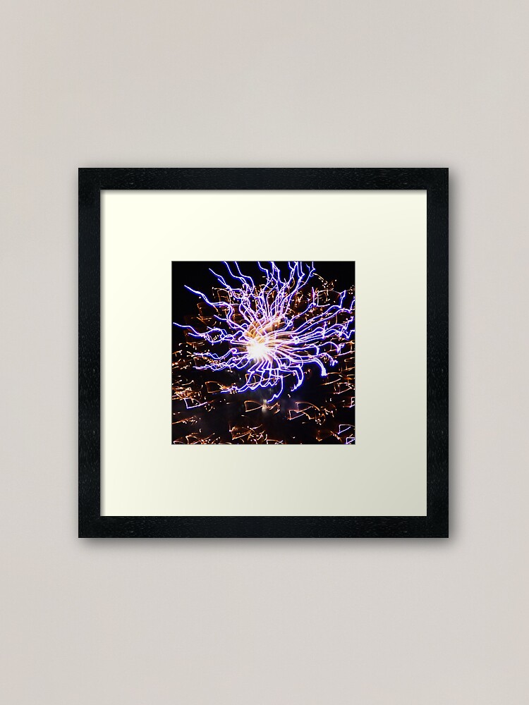 Alternate view of Electric explosion Framed Art Print
