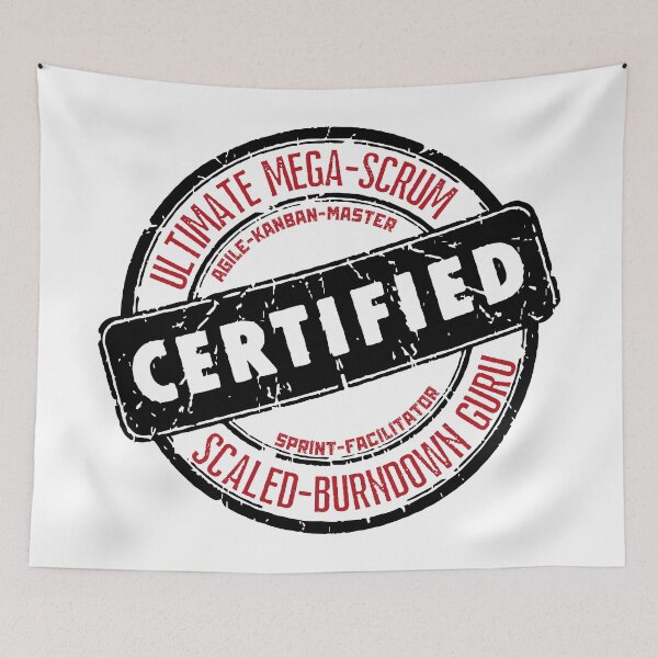 Item preview, Certified Ultimate Mega Scrum Agile Kanban Master Sprint Facilitator Scaled Burndown Guru designed and sold by trendingatees.
