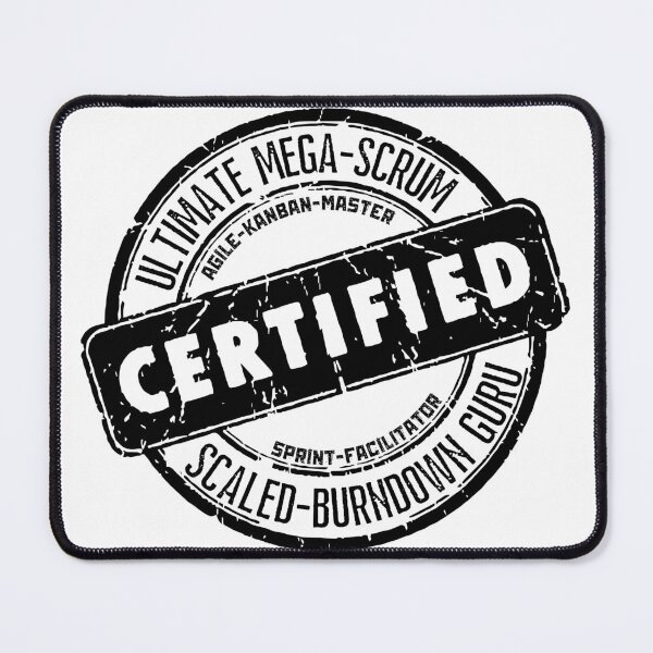 Item preview, Certified Ultimate Mega Scrum Agile Kanban Master Sprint Facilitator Scaled Burndown Guru designed and sold by trendingatees.