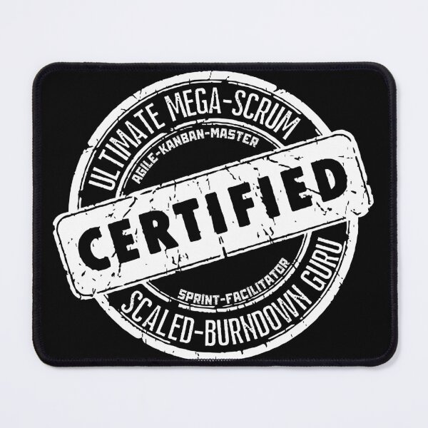 Item preview, Certified Ultimate Mega Scrum Agile Kanban Master Sprint Facilitator Scaled Burndown Guru designed and sold by trendingatees.