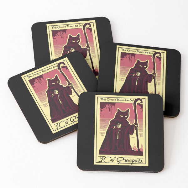 Item preview, Black Cat Grim Reaper Tarot Card designed and sold by brandonpickus.