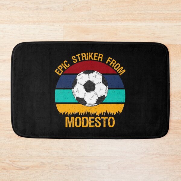 Item preview, Epic Striker From Modesto Vintage Soccer Sticker designed and sold by clarepaulaji64.