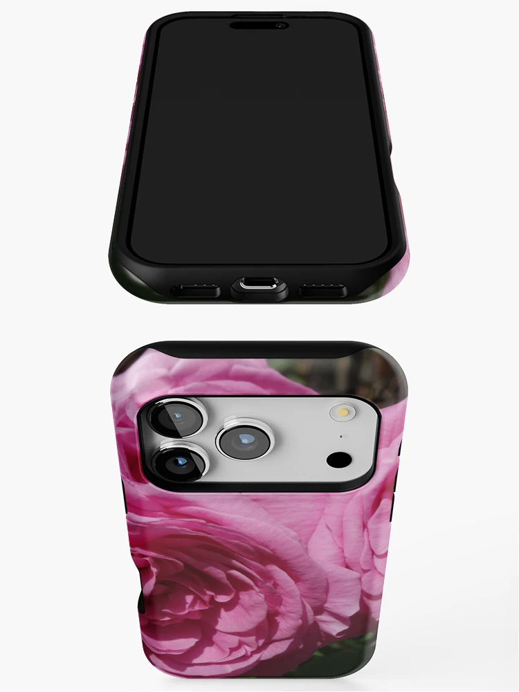 Thumbnail 3 of 4, iPhone Case, Pink Roses designed and sold by pluspixels.