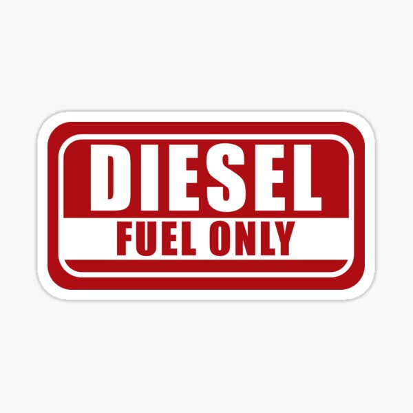 INDNONE Car Logo Diesel Sticker for SAR Fuel Tank