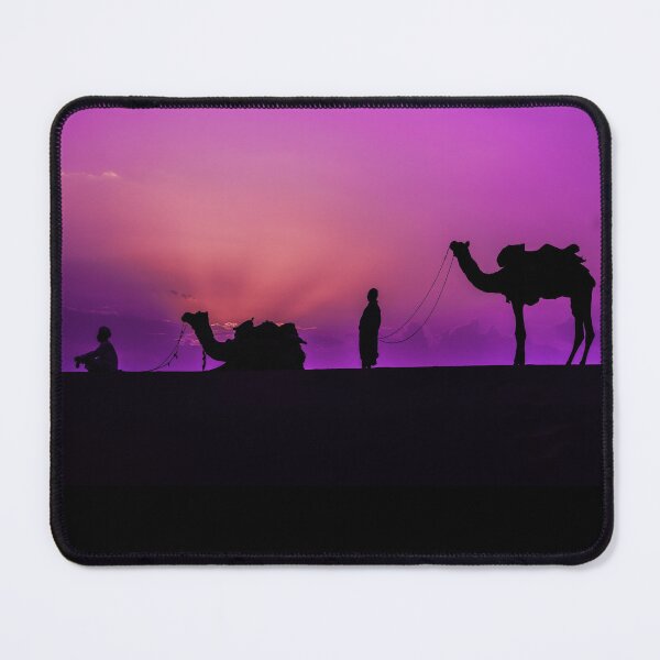 Item preview, Camels and Travelers rest in the desert night designed and sold by Thomas Dossman.