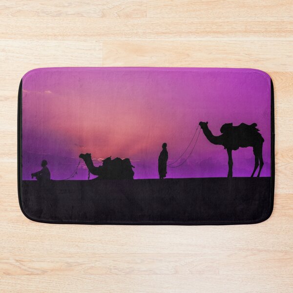 Item preview, Camels and Travelers rest in the desert night designed and sold by Thomas Dossman.