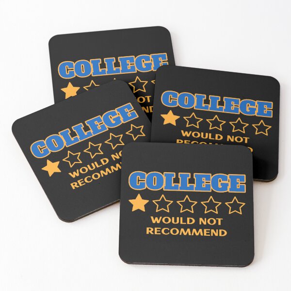 Item preview, College - would not recommend. Funny one star review quote designed and sold by Popalt.