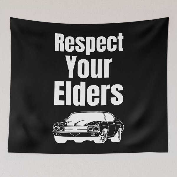 Item preview, Funny Car Guy Gift - Respect Your Elders Classic Muscle Car designed and sold by timelymetaphor4.