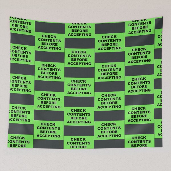 Item preview, CHECK CONTENTS BEFORE ACCEPTING designed and sold by lobodelnoir.