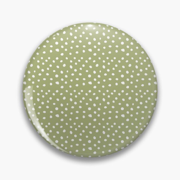 Item preview, Extra Small White On Green Polka Dots Pattern designed and sold by Terisdesign.