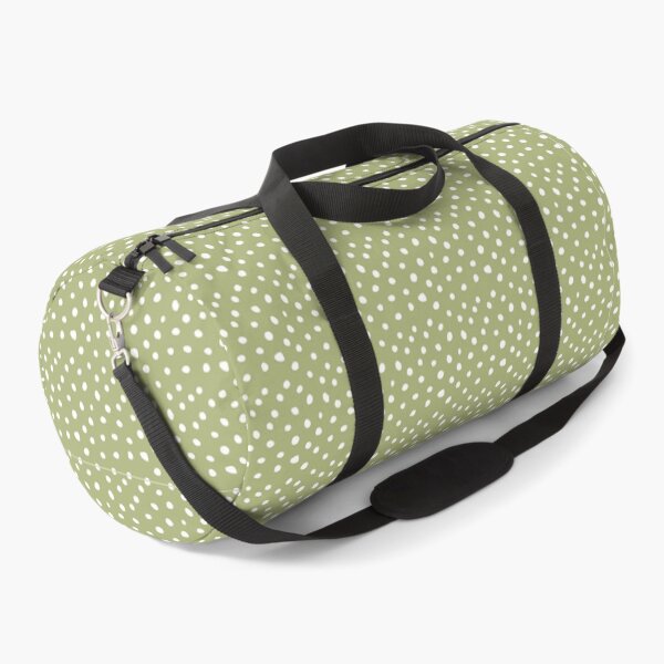 Item preview, Extra Small White On Green Polka Dots Pattern designed and sold by Terisdesign.