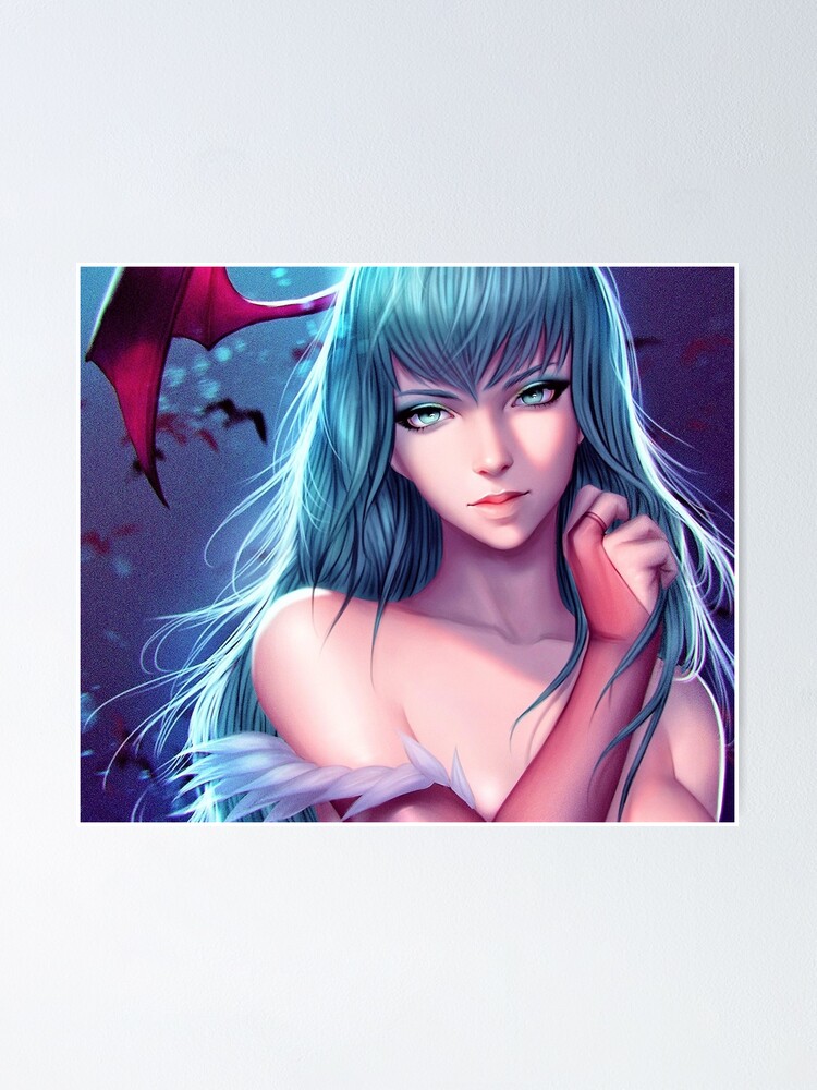 Darkstalkers Resurrection Morrigan Aensland John Talbian Lord Raptor Poster For Sale By 9779