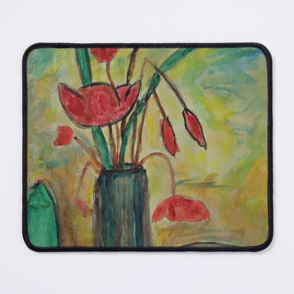 Item preview, Flowers in glass vase designed and sold by George Hutton Hunter.