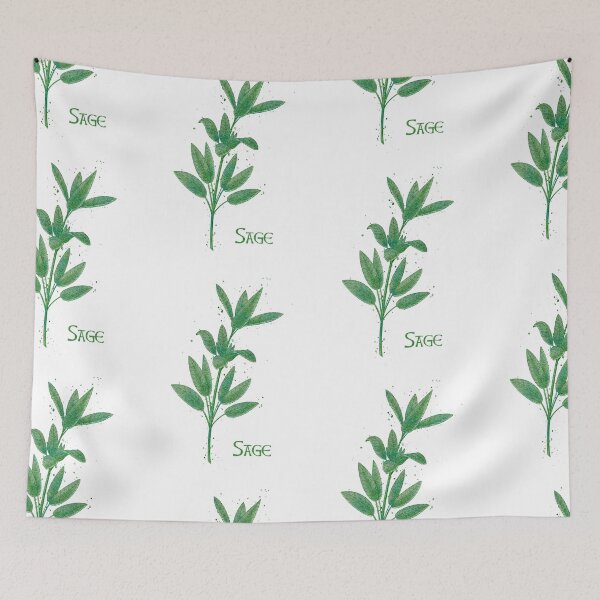 Item preview, Watercolor Culinary Herbs: Sage designed and sold by LittleSunShoppe.